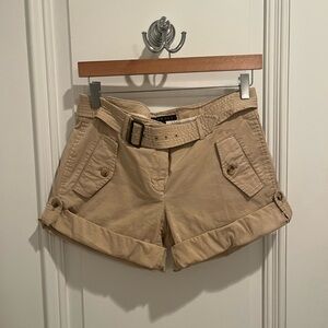 Theory Beige Women's Cargo Shorts